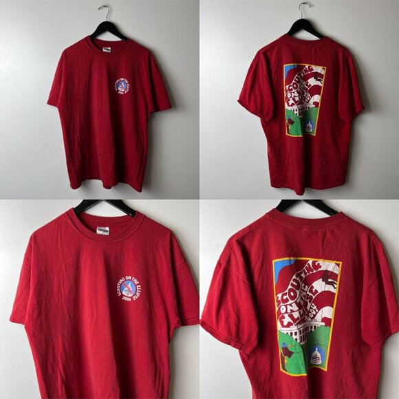 2004 Vintage Y2K Scouting on the Ellipse T Shirt Red XL Extra Large Graphic Tee - Picture 11 of 16